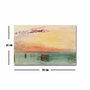 Wallity Lienzo Decorativo Venecia vista por Fusina de Joseph Turner (45 x 70 cm)